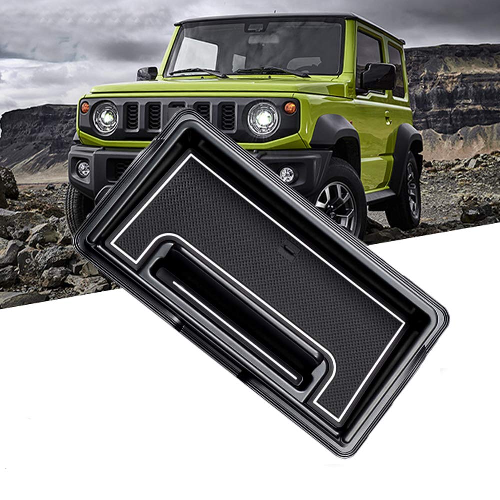 LFOTPP Jimny Sierra JB64 JB74 Car Dashboard Storage Box Organiser, Phone Holder Centre Console Organiser (White)