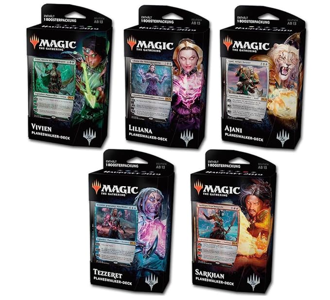 Wizards Of The Coast Magic 2019 Hauptset Planeswalker-Decks 5er Set (DE)