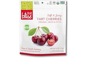 Fruit Bliss - Organic Tart Dried Cherries - Case of 6-4 oz.