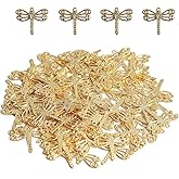 Opexicos 50Pcs Brass Dragonfly Charms Pendants for Jewelry Making Necklace Earrings Accessories