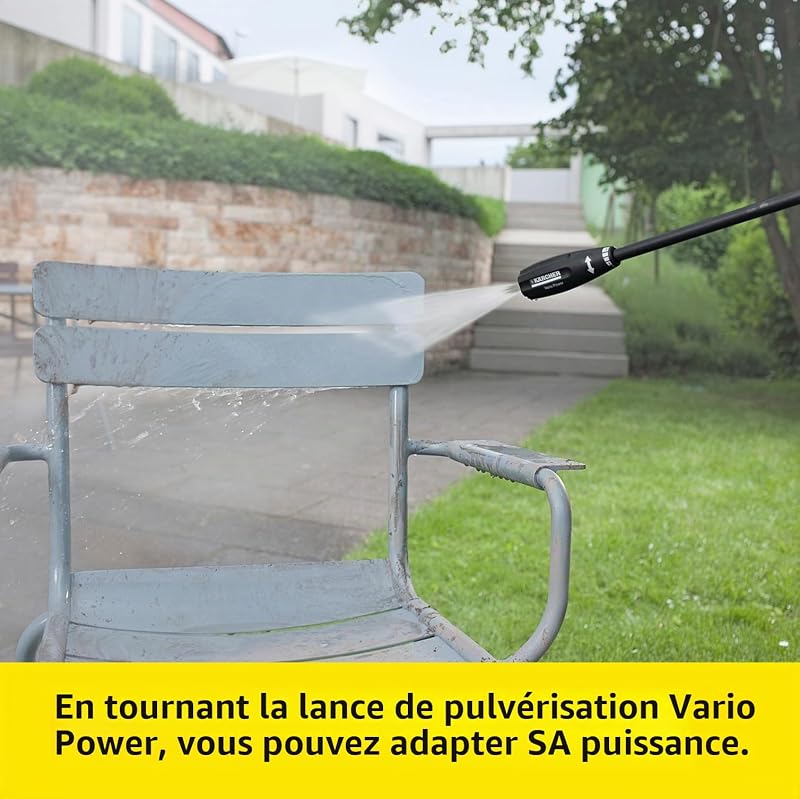 Nettoyeur Haute Pression K 3, Pression : Max. 120 Bar, Débit : 380 l/h, Surface : 25 m²/h, Filtre à Eau, Poids : 6 kg, Flexible et Pistolet Haute Pression, Rotabuse, Lance