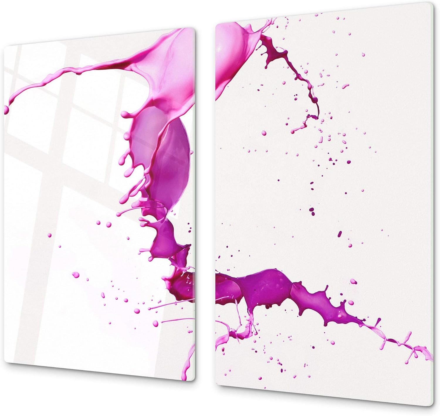 Cubre vitro resistente a golpes y arañazos - Tabla de cortar de vidrio templado - Encimera de trabajo – UNA PIEZA (60 x 52 cm) o DOS PIEZAS (30 x 52 ...