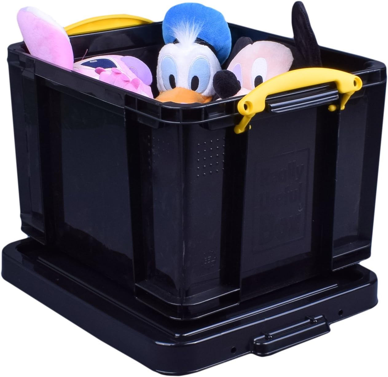 Really Useful Plastic Storage Box Storage Tower 8x7 Litre Black Frame with Clear Drawers, 8 x 7 Litre - Image 4