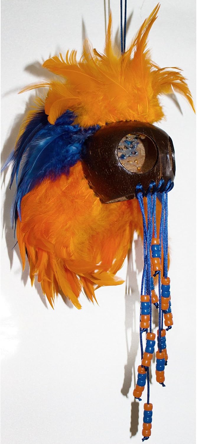 Large Hawaiian Warrior Ikaika Makaki'i Helmets (Orange