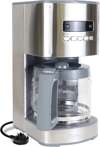 Kenmore Koolatron 12-Cup Drip Coffee Maker 1.8L Glass Pot Digital Timer