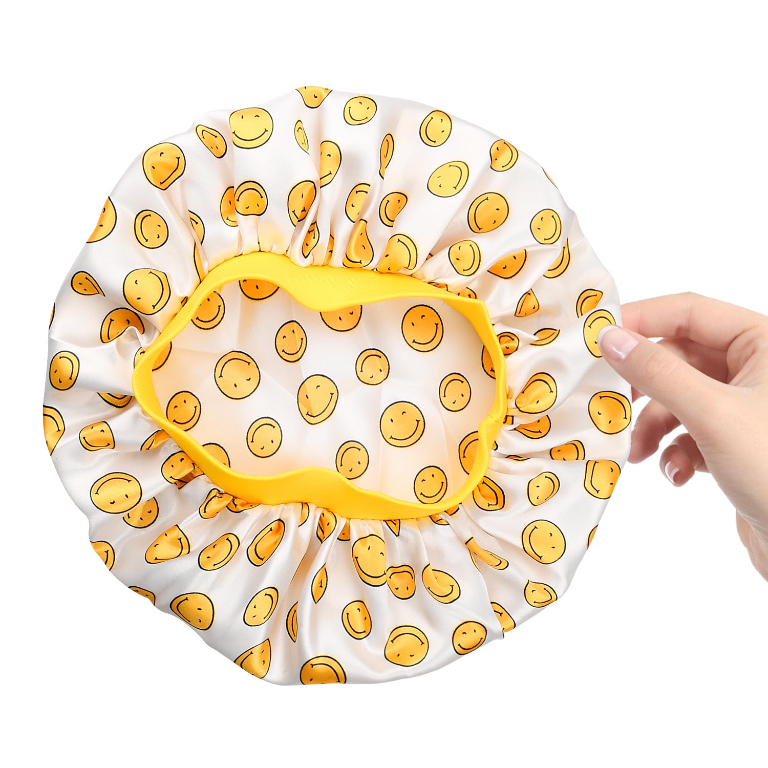 Luckious Brand Kids Satin Bonnet Sleeping Cap - Soft Silk Night Hat for Natural Hair, Children Satin Hair Bonnet for Curly Hair - Stretch Simulated Silk Nightcap