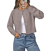 LILLUSORY Womens Cropped Cardigan Sweaters Lightweight Crop Knit Y2k Outfits Fashion Button Up Clothes 2026