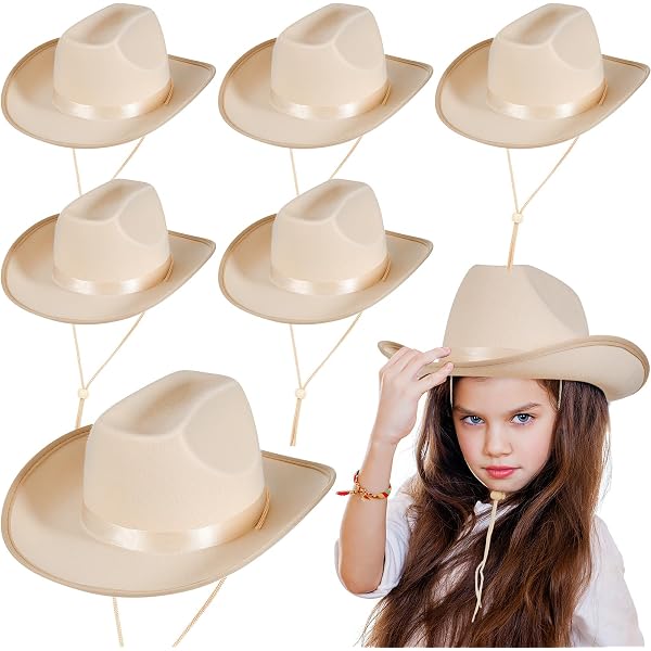 Fun Express Bulk Kids' Cowboy Hats With Star – Fun Western Party Decor & Dress-Up Accessories – Kids Events Birthday Themed Celebrations Playtime & Group Activities – Assorted Colors – 48