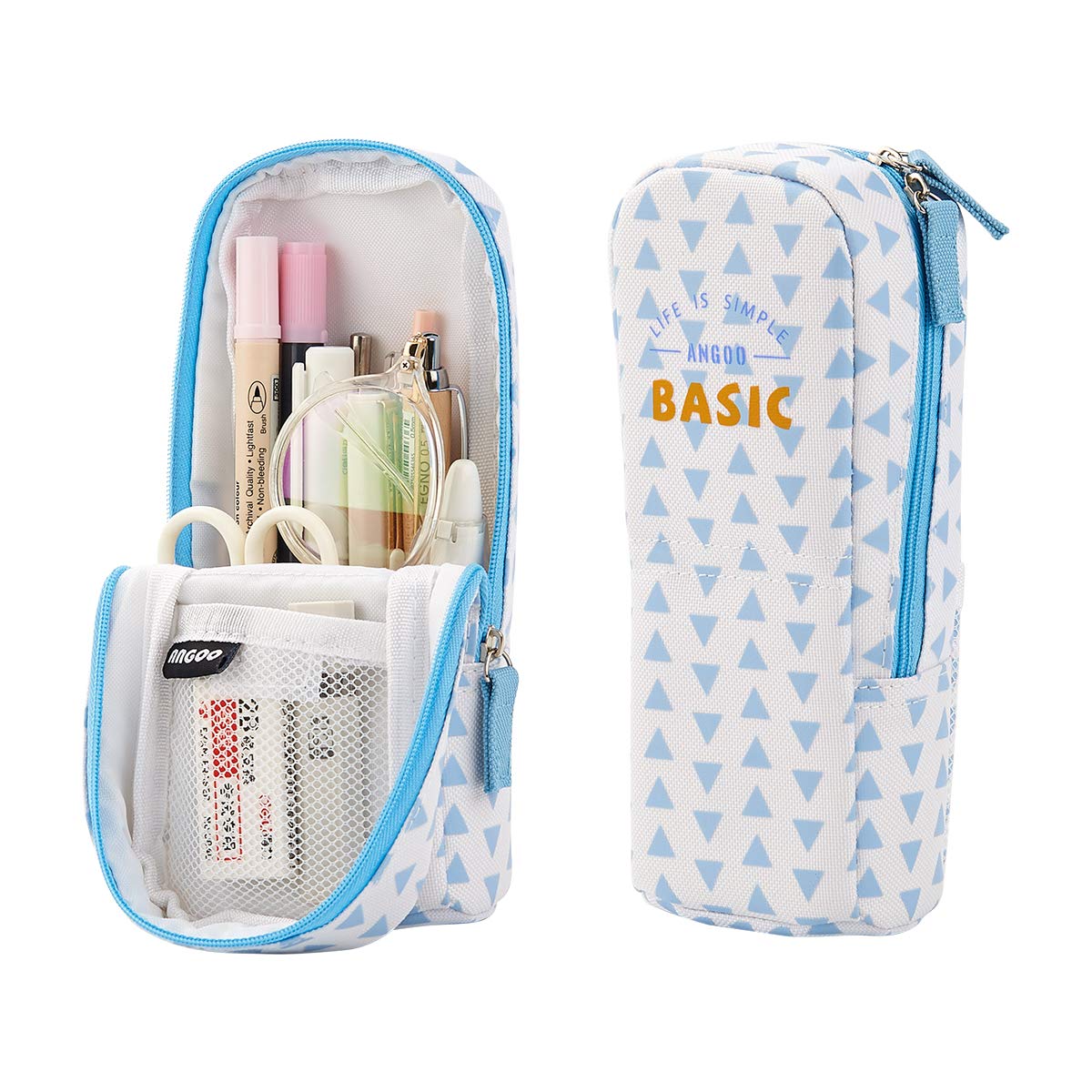 iSuperb Pencil Case for Girls Large Pencil Cases Boys Big Capacity Pen Case for Women Stand up Pen Pouch with Compartments Pencil Organiser School Supplies for Adult Teen