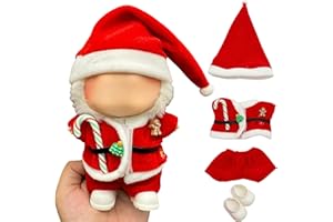 AIZIXIN Doll Outfit Clothes Set for 17cm Dolls, Cute Dolls Accessories, Premium Fashion Hat Overalls Sweater Bag Dress Jumpsuit, Christmas Set, NO Doll.(Christmas B4)