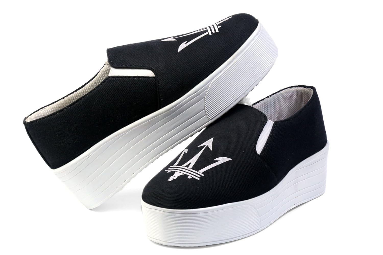 red rose women's black casual shoe