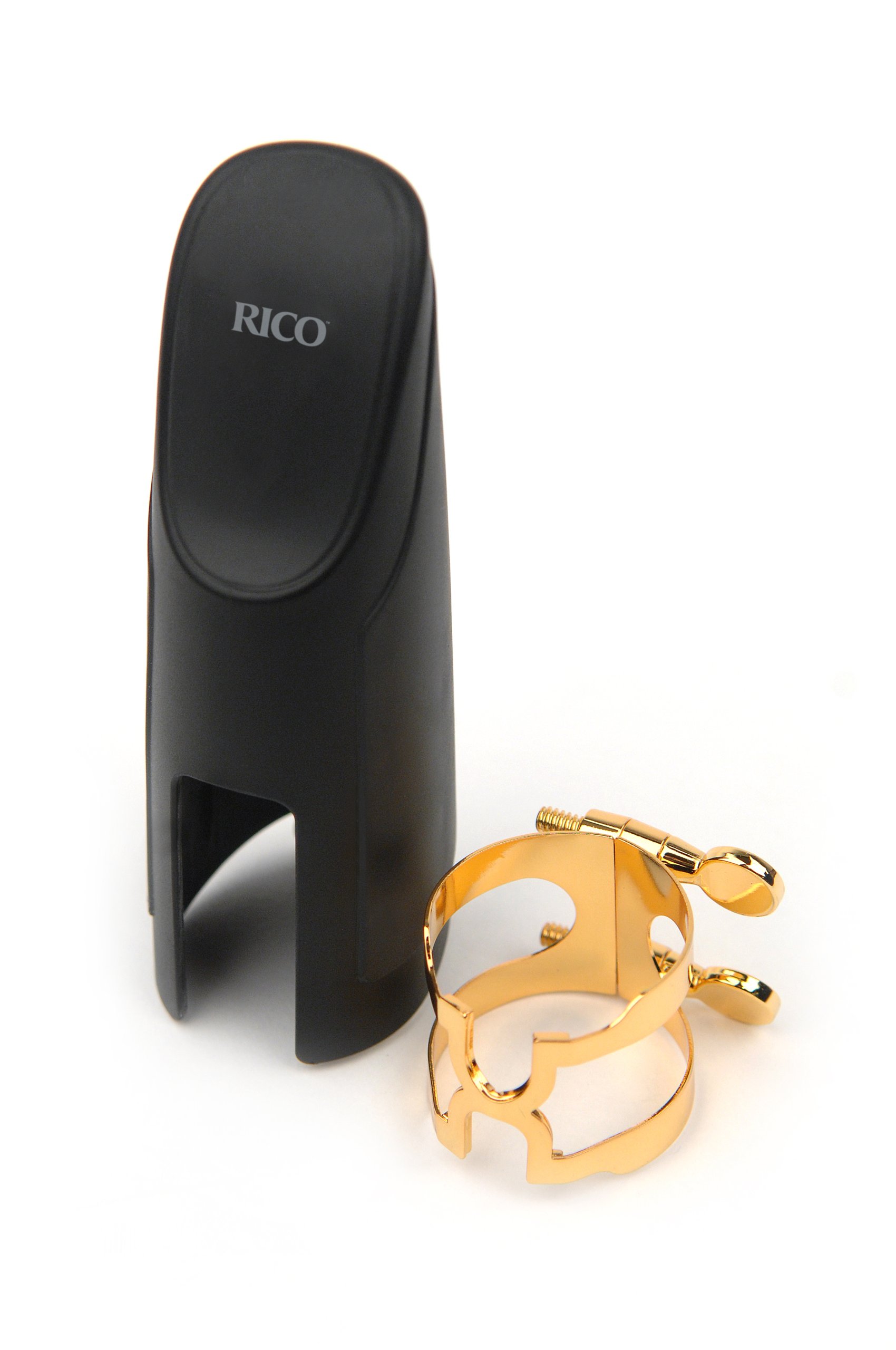 Rico Gold Plated H-Ligature and Cap for Baritone Sax with Selmer Style Mouthpiece
