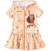 Disney Princess Frozen Stitch Marvel Minnie Girl Swim Cover Up Terry Cloth Swimsuit Coverup Zip-up Bathing Suit Wrap Hooded