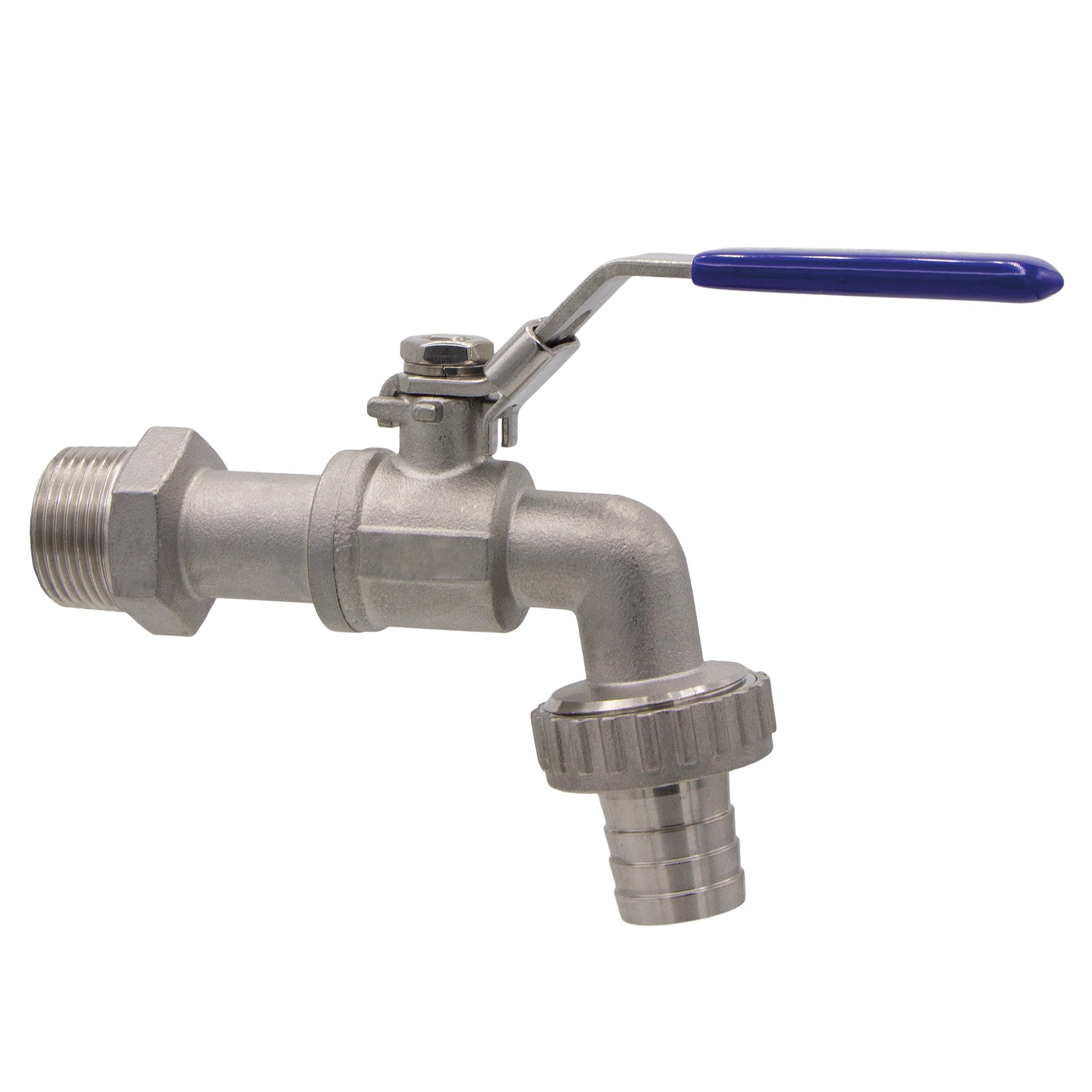 VARIOSAN Ball Drain Valve 11343 3/4 Inch Stainless Steel Lockable with Hose Screw Connection