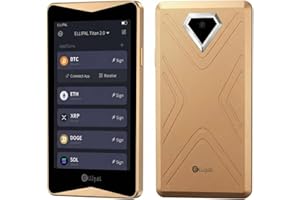 ELLIPAL Titan 2.0 Crypto Cold Wallet - 100% Offline Hardware Wallet with Air-Gapped Technology, Cold Storage for Bitcoin, ETH