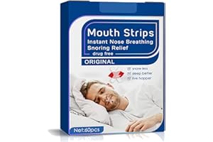 PUVIN 60 PCS Transparent Tapes for S|eeping, Easy to Apply, Pain-Free Removal & Gentle Strips