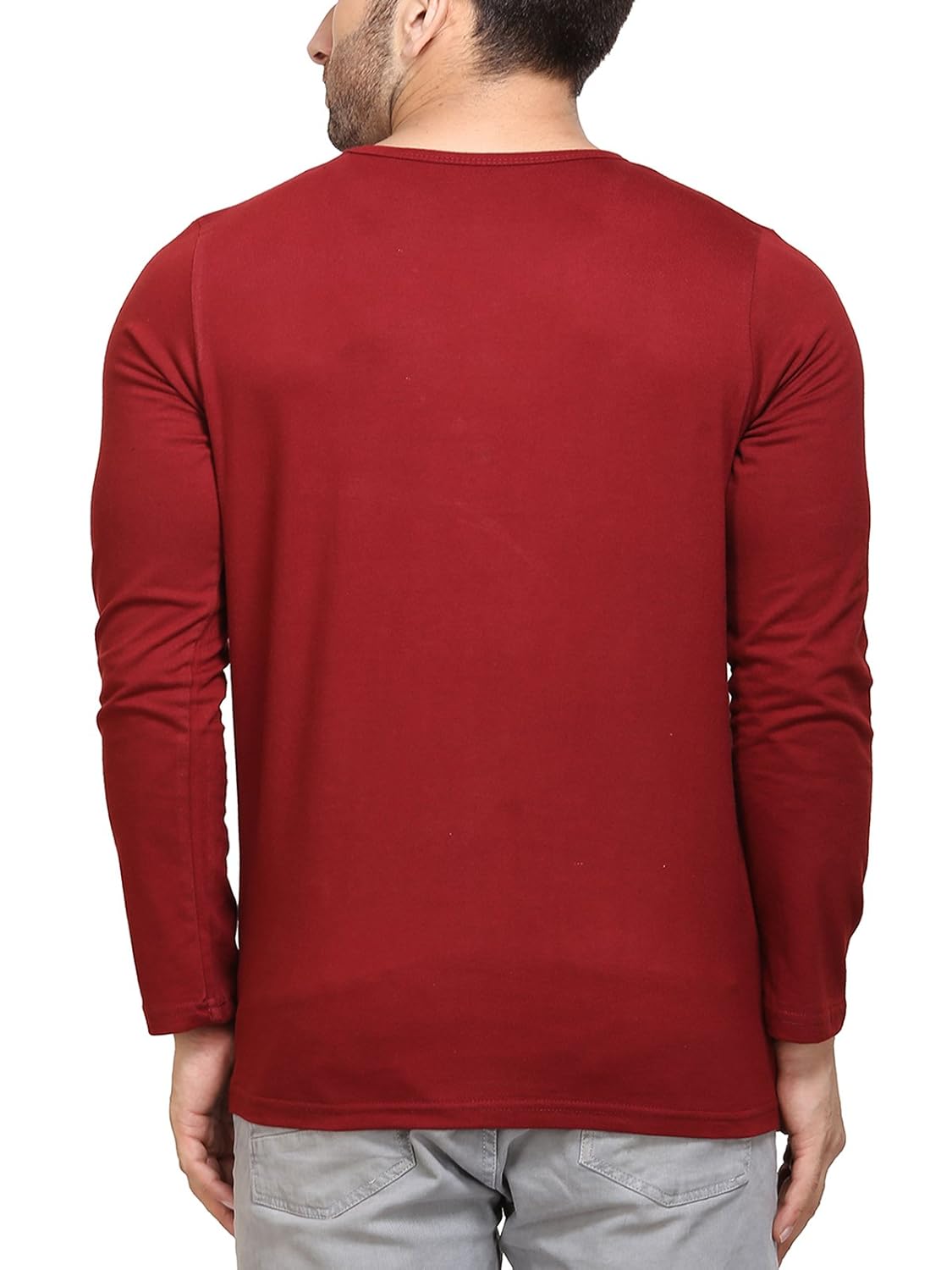 unisopent designs mens printed t-shirt(maroon)