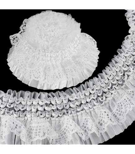 Cinta De Encaje Blanco Venise Con Borde Bordado Para Manualidades De Costura, Apliques De Boda, Decoración