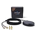 Proxicast Ultra Low Profile MIMO 4G / 5G Omni-Directional Magnetic/Adhesive Mount Antenna for Verizon, AT&T, T-Mobile Modems & Routers with SMA or TS9 External Antenna Jacks (ANT-122-M19)