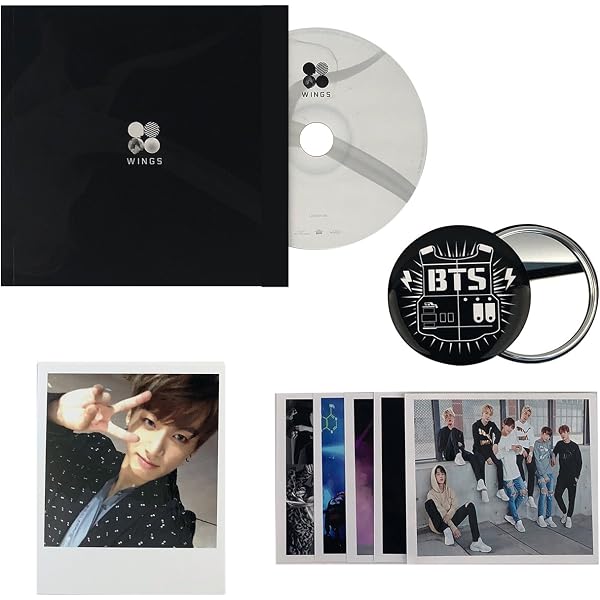 BTS 2nd Album - Wings [ G ver. ] CD + Photobook + Photocard + FREE