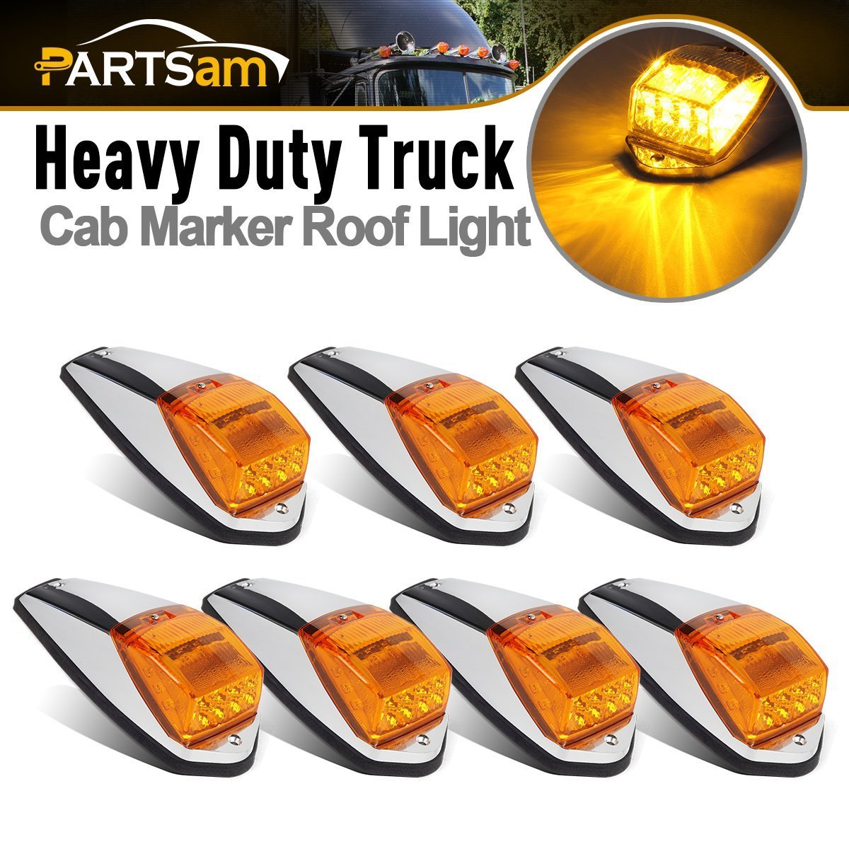 buy-partsam-7x-truck-top-roof-running-led-cab-marker-trailer-amber
