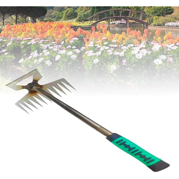 Ez Rake Dethatching Garden Tool Ironrake 2.0 Heavy-Duty Weeding Rake - 7 Teeth ...