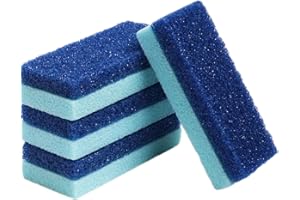 Mantello Pumice Stone for Feet- Foot Scrubbers for Shower and Foot Tub- Pumice Stone for Feet Callus Remover- Double Sided Foot Scrubber Dead Skin Remover- 4 Pack
