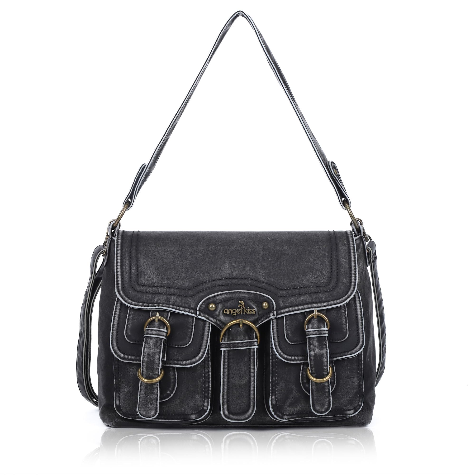 Angel Kiss Purses and Handbags for Women,Vegan Leather Hobo Purses Crossbody Hobo Bag Tote Satchel Handbags