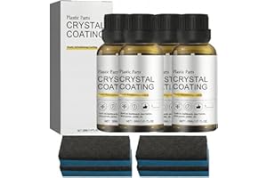 Crystal Coating Plastic Restorer for Cars, Ceramic Trim Restorer Spray, Quick Plastic Parts Refurbish Agent for Car Interior 