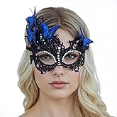 Janiyfo Butterfly Masquerade Mask for Women Lace Venetian Masks Halloween Mardi Gras Party Prom
