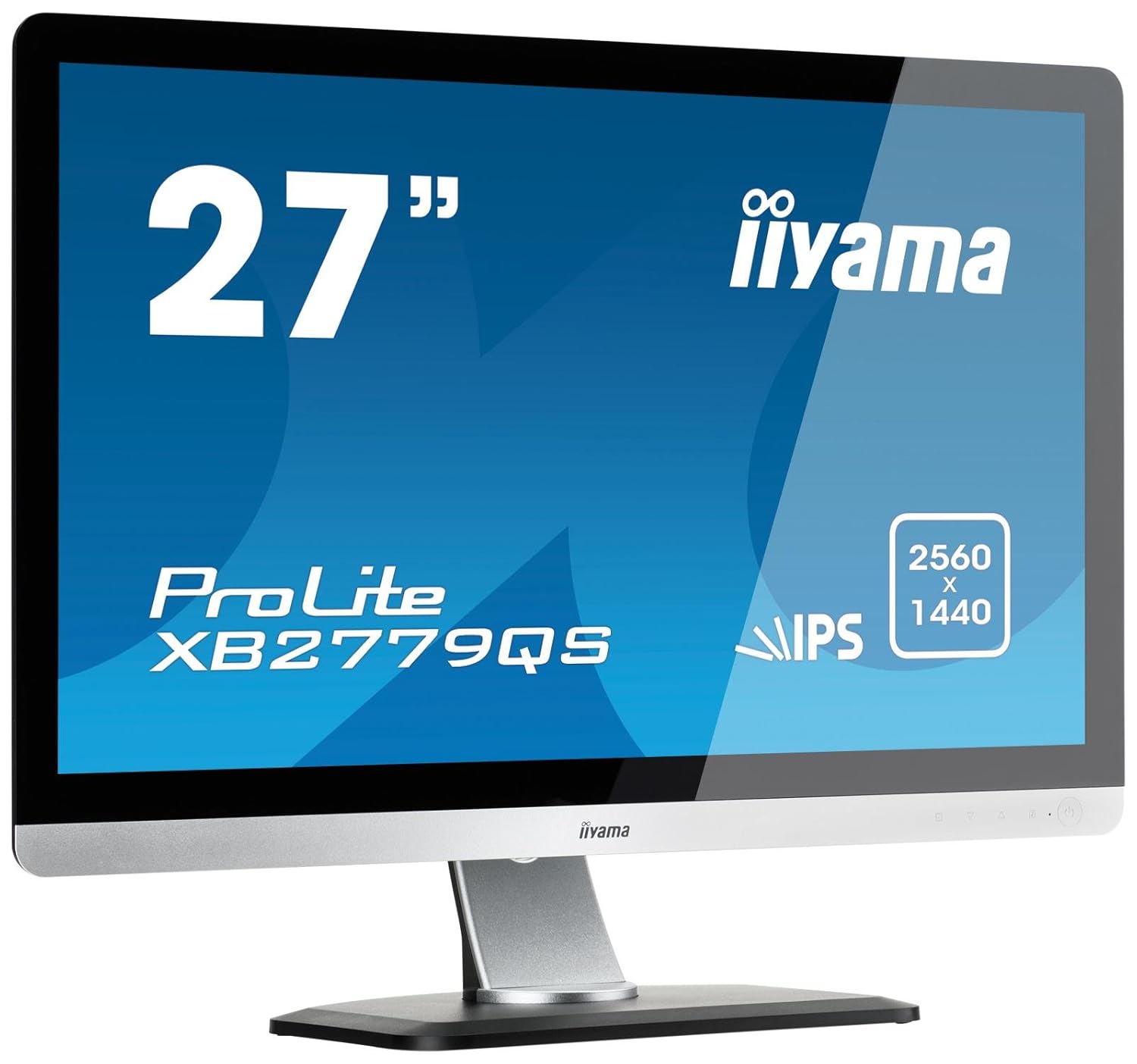 Iiyama ProLite XB2779QS (27 inch) LED Backlit LCD Monitor 1000:1 350cd/m2  (2560x1440) 5ms VGA/DVI/HDMI/DisplayPort (Silver) (XB2779QS-S1) XB2779QS-S1:  ...