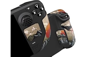 PlayVital Professional Textured Soft Rubber Pads Handle Grips for Steam Deck LCD & OLED, Trackpads Skin Grip Enhancement Back