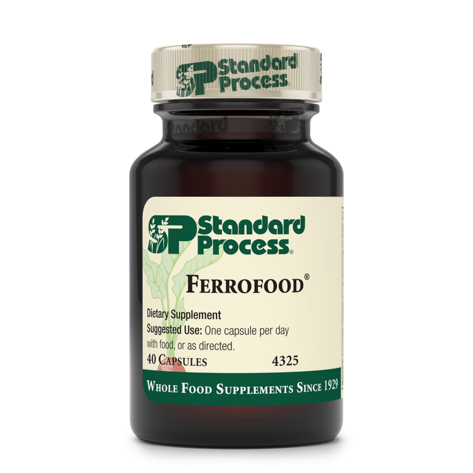Standard Process Ferrofood Iron Supplement, Provides Antioxidant