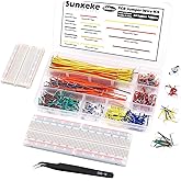 Sunxeke 560Pcs Breadboard and Jumper Wire kit PCB Circuit Board Assortment,14 Different Lengths Breadboard Jumper Wires with