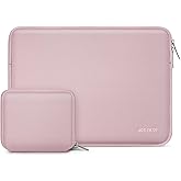 MOSISO Laptop Case 13.3 inch, 13-13.3 inch Laptop Sleeve Bag Compatible with MacBook Air/Pro 13/Pro 14 M5 M4 M3 M2 M1, HP Dell ASUS Lenovo, Neoprene Computer Sleeve Bag with Small Case, Baby Pink
