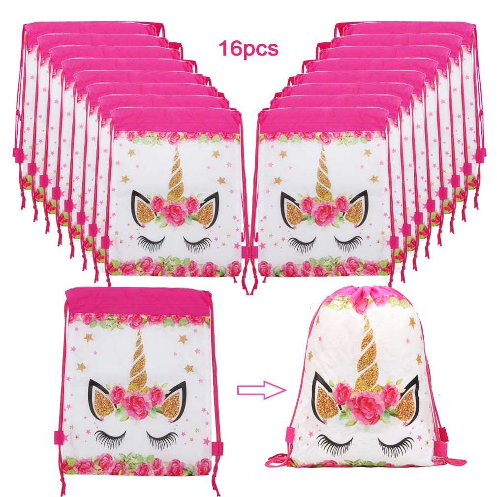 Loisirs Creatifs Rlgpbon Sac Cadeau Licorne 16 Pieces Sac De Bonbon Licorne Sac De Cordon Cadeaux De Licorne Fete Anniversaire Licorne Sac A Dos Pour Enfant Fille Color 1 Cuisine Maison