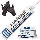Berkland Marine Adhesive Sealant 5200 Fast Cure, 10 oz White | Permanent watertight bond above &amp; below the waterline - hulls, decks &amp; thru-hull fittings - fast cure formula