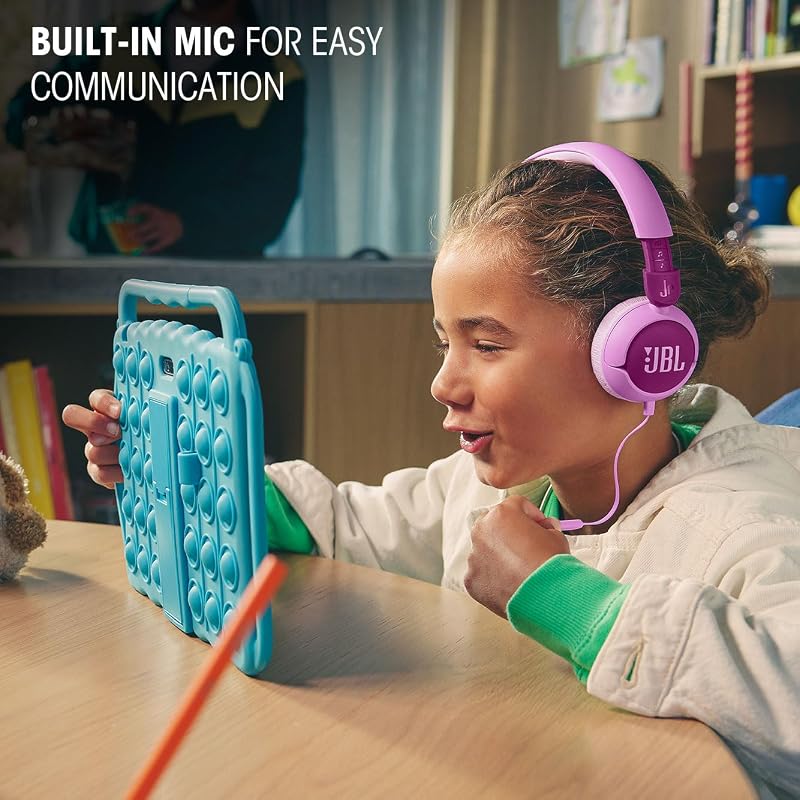 Junior 320, Auriculares Supraaurales para Niños, Azul