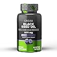 ORZAX Black Seed Oil Cold Pressed 100% Pure | Non-GMO - Rich in Omega 3 6 9 & Thymoquinone | Black Cumin Nigella Sativa Oil for Immune Support, Hair, Skin, Face (500 mg - 90 Softgel Capsules)