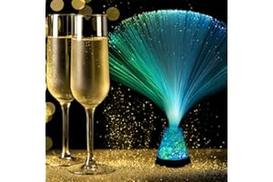 Tradeopia Novelty Fiber Optic Light Glitter Lamp, A Great Room Decor Which Gives Romantic Touch to Your Home, Bedroom Decor, Night Light, Led Lighting, ‎11.3 ounces