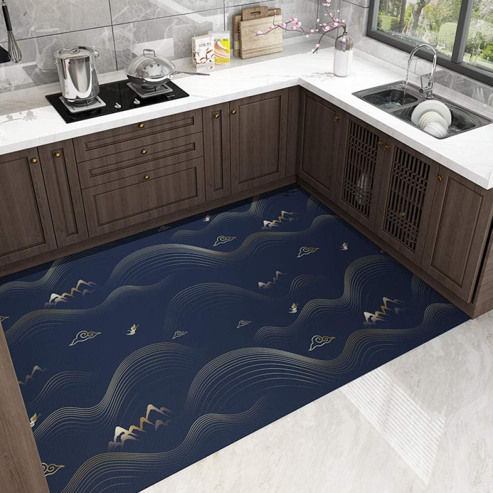 Kitchen Floor Mat Chinese Style Wipeable, Disposable, Nonslip, Anti