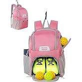 ADUSASA Pickleball Bag for Men Women with Shoe Compartment and Fence Hook | pickleball backpack, 4 paddle sleeve, travel gym backpack, 28L capacity, easy access pockets, water-resistant material