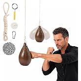 Speed Bag Slip Ball for Boxing Reflexes and Reaction Practice, Microfiber PU Leather, Lightweight, Portable, for MMA or Combat Sports Training
