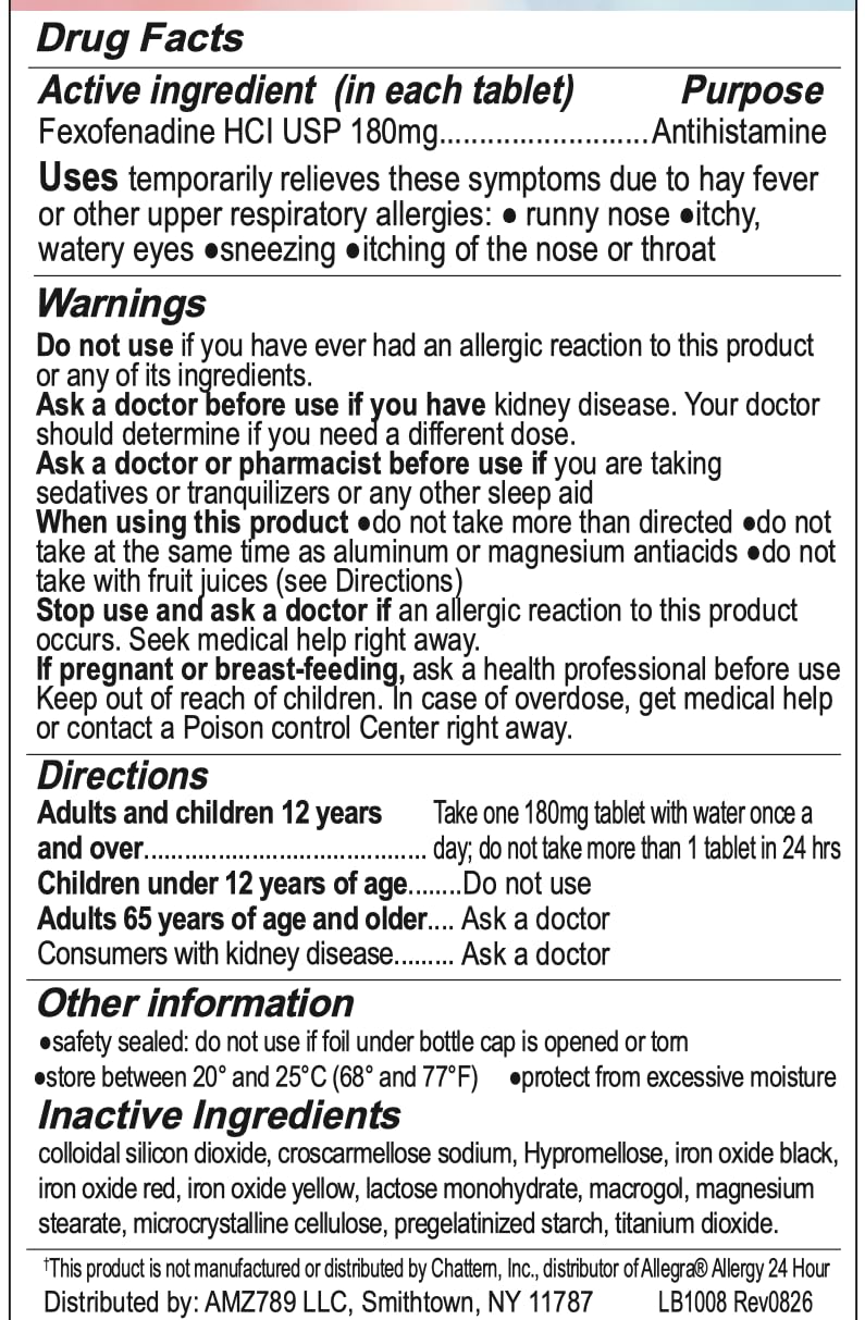 Allergy Relief | Fexofenadine HCl 180mg, 24-Hour Antihistamine, Non-Drowsy (30 Count (Pack of 1))