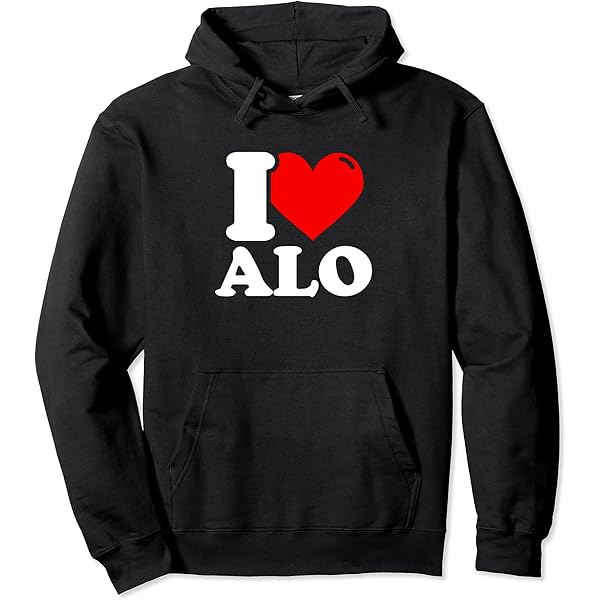 Amazon.com: I love alo given name Zip Hoodie : Clothing