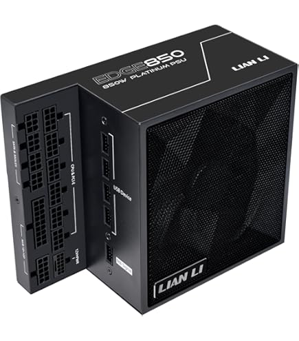 Lian Li RS1000G 1000W ATX Power Supply w/o USB Fan Hub - Black