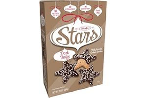 STAUFFERS Stars Holiday Dark Fudge Graham Cookies - 10oz Box - Star Shaped with Nonpareils - No High Fructose Corn Syrup, Artificial Flavors or Colors