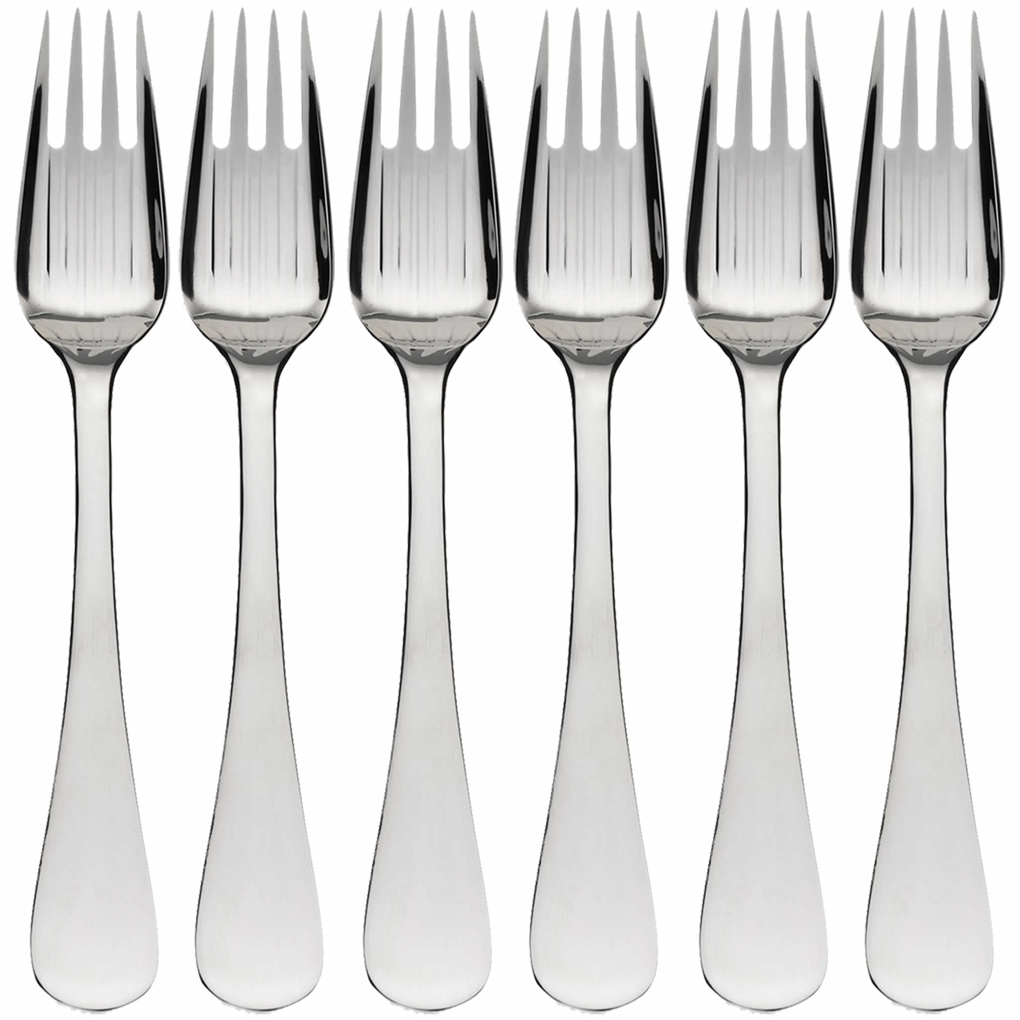 IDURGO Stainless Steel Rice Forks, 6 Pieces, 20 cm, Restaurant Quality, Dishwasher Safe, Polished