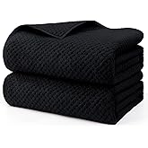 HOMEXCEL Bath Sheets Towels Set Pack of 2 (35 x 70 Inches), Ultra Soft Bath Towels for Bathroom, Lightweight and Quick Drying Towel for Body, Yoga, SPA, Fitness, Black