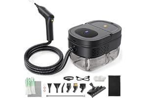 YUBOLAX Steam Cleaner for Home 2500W Portable Steam Cleaner for Car,1.69 Quarts Large Capacity Tank, 13PCS Accessories Steamer for Home, kitchens,Camping